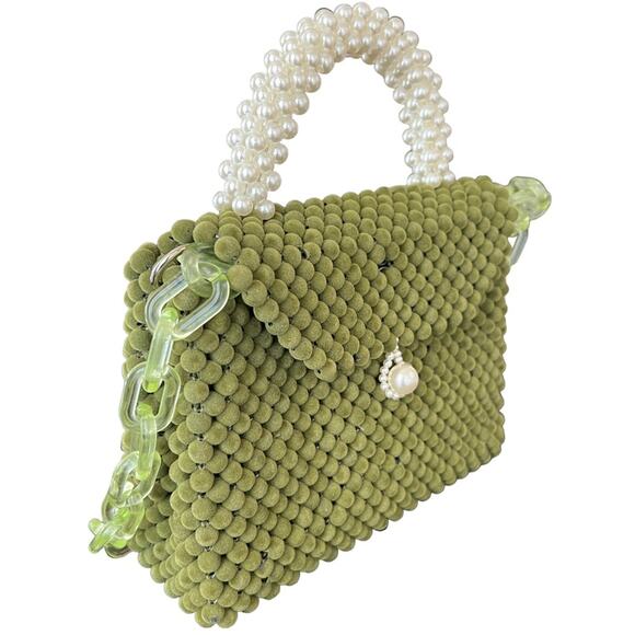 8 Other Reasons Bead Bag in Green - Picture 7 of 9